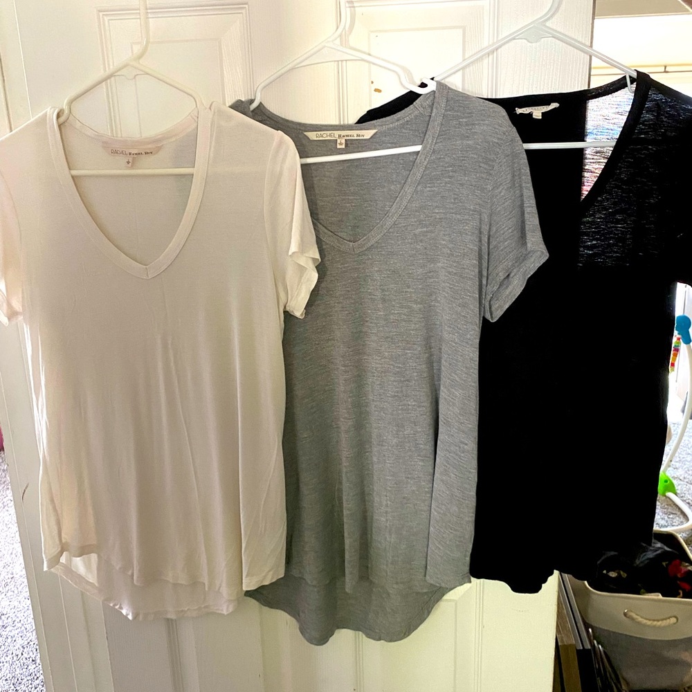 3 pack v neck t- shirts